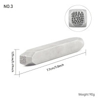 Πλουμίδι ατσάλι τετράγωνο με σχέδιο